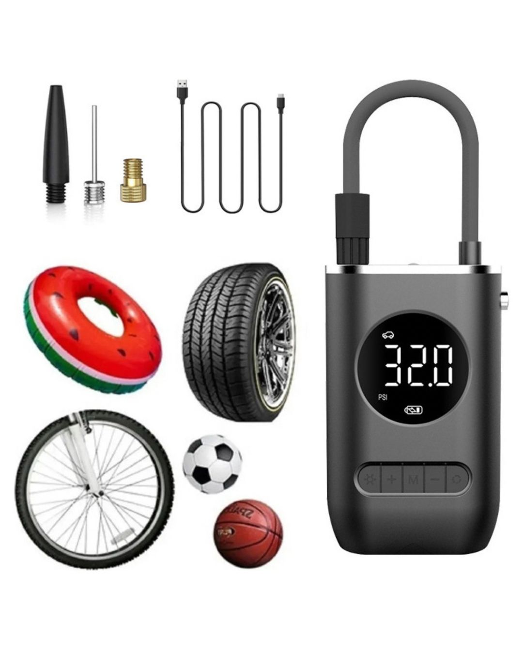 Inflador Portátil y Recargable